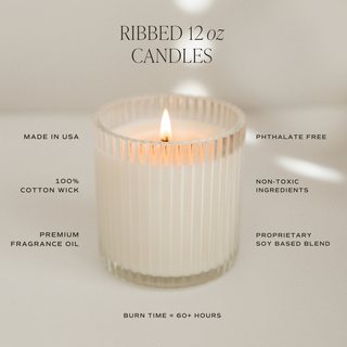 Future Mrs. Soy Candle - Ribbed Glass Jar with Box
