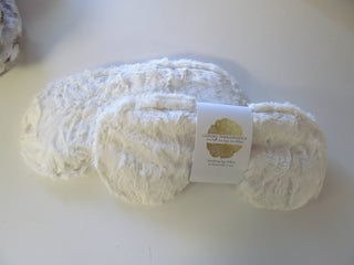 Soothing Eye Pillow w/ Removable Cover- Lux Fur White