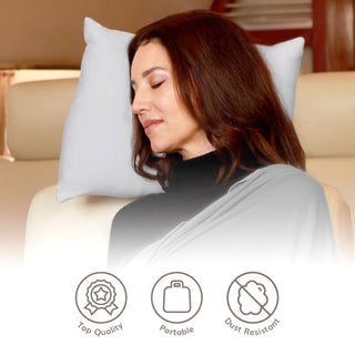 The Odyssey Travel Pillow in Silver Gray
