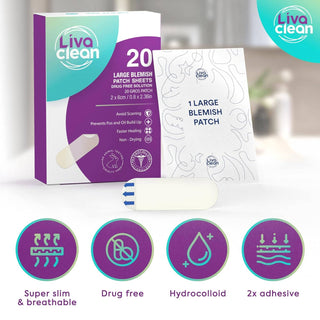 20ct Large Hydrocolloid Pimple Patches