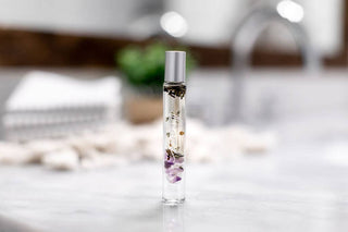 Crystal Infused Essential Oil Roller: Peace