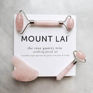 The Limited Edition Rose Quartz Trio Soothing Facial Set