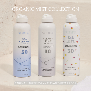 Sonrei Clearly Zinq Organic Mineral Sunscreen Mist SPF 30