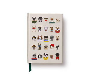 Studious Dogs Embroidered Journal