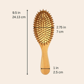 Bamboo Paddle Hairbrush | Round