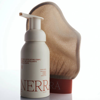 Exfoliating Body Glove Set: 2pcs : Black & Beige