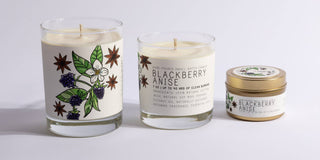 Blackberry Anise - Just Bee Candles: Large Glass (up to 70 hrs of clean burning)