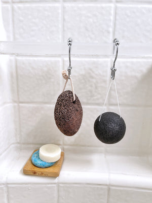 Lava Pumice Stone with Cotton Hanging Loop