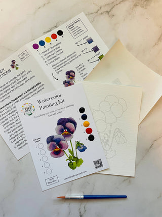 Watercolor Painting Kit-Pansy