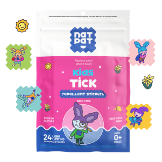 NATPAT Tick Repellent Stickers: Bug Patch, Safe for Kids