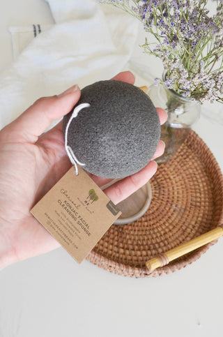 Konjac Sponge Biodegradable  | Zero Waste | Vegan Skincare: Lavender