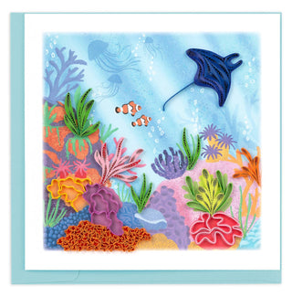 Quilled Coral Reef Greeting Card