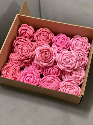 Crochet David Austin Rose: 3. Coral
