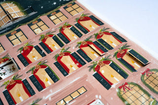 Christmas Countdown Paper Calendar , Holiday Advent 