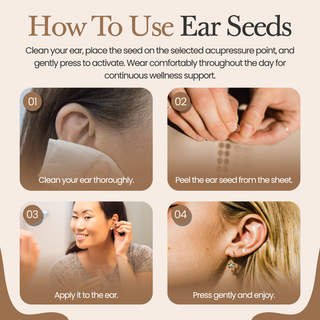 24K Gold Ear Seed Acupuncture Kit – 50+ Healing Remedies