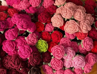 Crochet David Austin Rose: 3. Coral