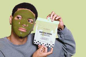 Matcha Boba Calming Hydrogel Mask