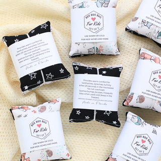 Boo Boo Bag For Kids ⋆ Hot Cold Rice Packs 2pc. Bundle