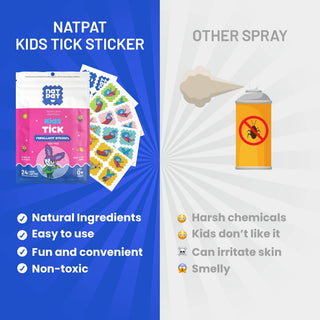 NATPAT Tick Repellent Stickers: Bug Patch, Safe for Kids