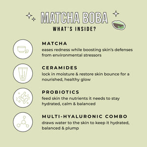 Matcha Boba Calming Hydrogel Mask