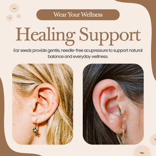 24K Gold Ear Seed Acupuncture Kit – 50+ Healing Remedies