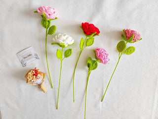 Crochet David Austin Rose: 3. Coral