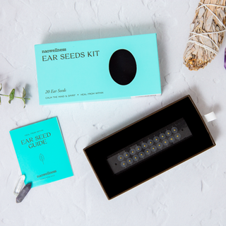 24K Gold Ear Seed Acupuncture Kit – 50+ Healing Remedies