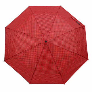Polka-Dot Telescopic Hand Open Umbrella: BLK