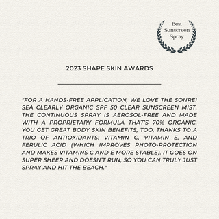 Sonrei Sea Clearly Organic Clear Sunscreen Mist SPF 50