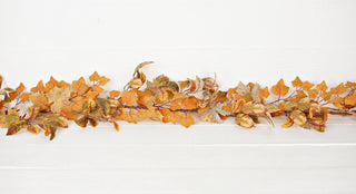 530221- 5ft Garland-Mix Late Autumn Leaves-