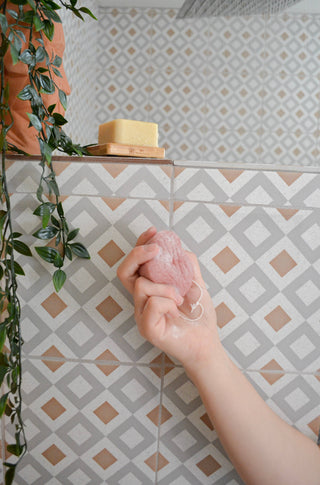 Konjac Sponge Biodegradable  | Zero Waste | Vegan Skincare: Red Clay