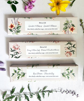 Rice Flower Soap Trio Gift Set