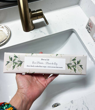 Rice Flower Soap Trio Gift Set