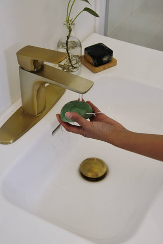 Konjac Sponge Biodegradable  | Zero Waste | Vegan Skincare: Red Clay