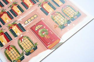 Christmas Countdown Paper Calendar , Holiday Advent 