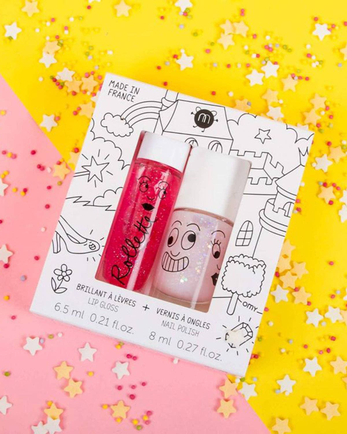 Nailpolish and Lip Gloss Set for Kids FAIRYTALES