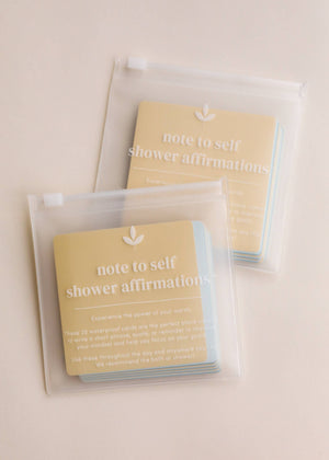Shower Affirmation™ Cards - Note to Self