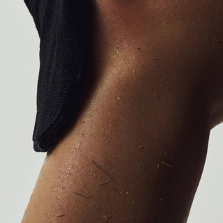 Exfoliating Body Glove Set: 2pcs : Black & Beige