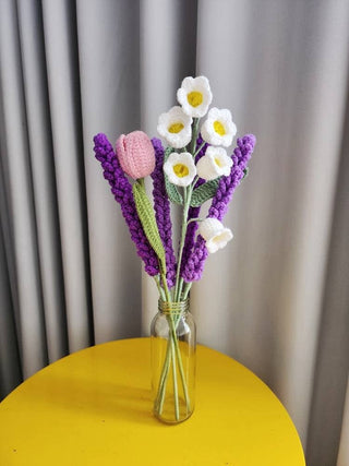 Crochet Lavender Branch: Lilac