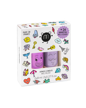 Nailpolish and Nail Sticker Set for Kids WOW