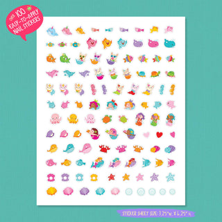 Cutie Chic Nail Stickers | 100+ Mermaids & Friends Stickers