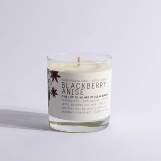 Blackberry Anise - Just Bee Candles: Large Glass (up to 70 hrs of clean burning)