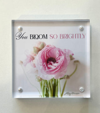 Floral Photos in Acrylic Frame