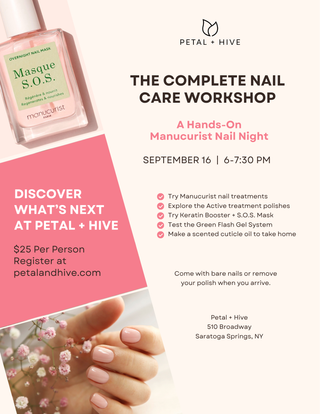 Wednesday 9/16: 6-7:30pm   |   The Complete Nail Care Workshop