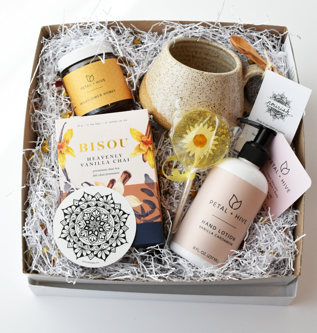 Tea and Honey Gift Box - a Petal + Hive / Nourish Designs Collaboration