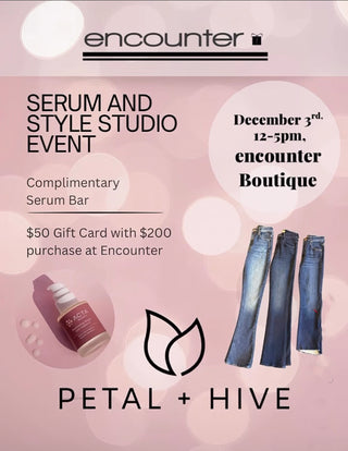 12/3: Noon-5  |  Serum Bar Pop-Up at Encounter Boutique