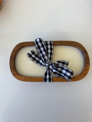 Wooden Bowl Candle