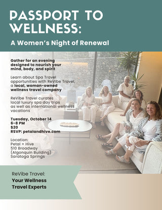 10/14: 6-8pm  |  Passport to Wellness: A Women’s Night of Renewal