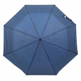 Polka-Dot Telescopic Hand Open Umbrella: BLK