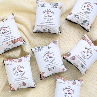 Boo Boo Bag For Kids ⋆ Hot Cold Rice Packs 2pc. Bundle